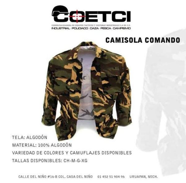 Camisola tipo comando